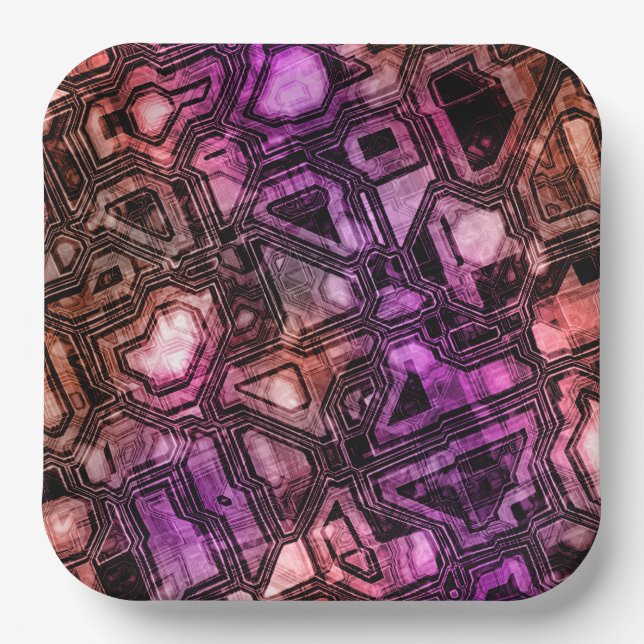 gemstone circuits - astro flare : paper plate (Front)