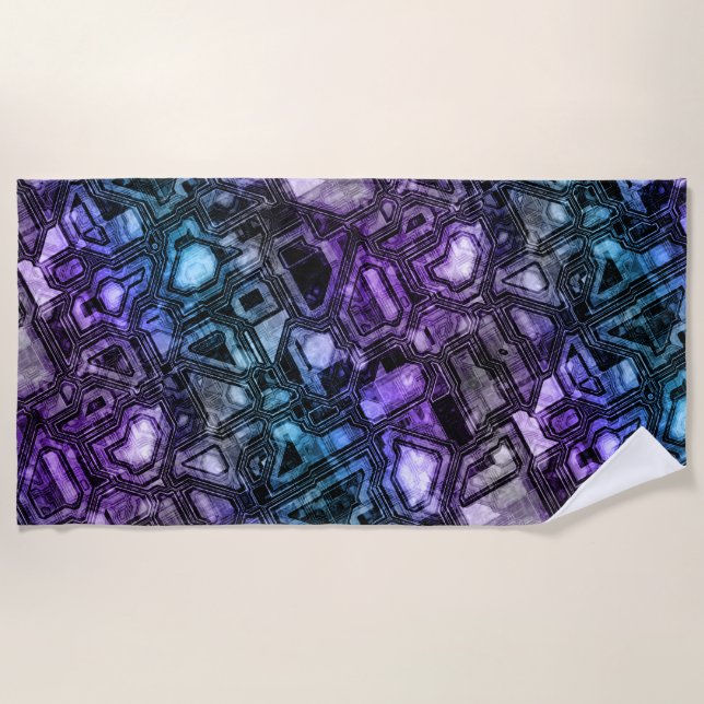 gemstone circuits - astro shadow :  beach towel (Front)