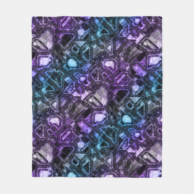 gemstone circuits - astro shadow : fleece blanket (Front)