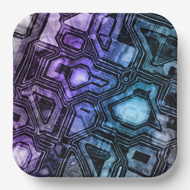 gemstone circuits - astro shadow :  paper plate (Front)