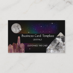 Gemstone & Crystals Business Card