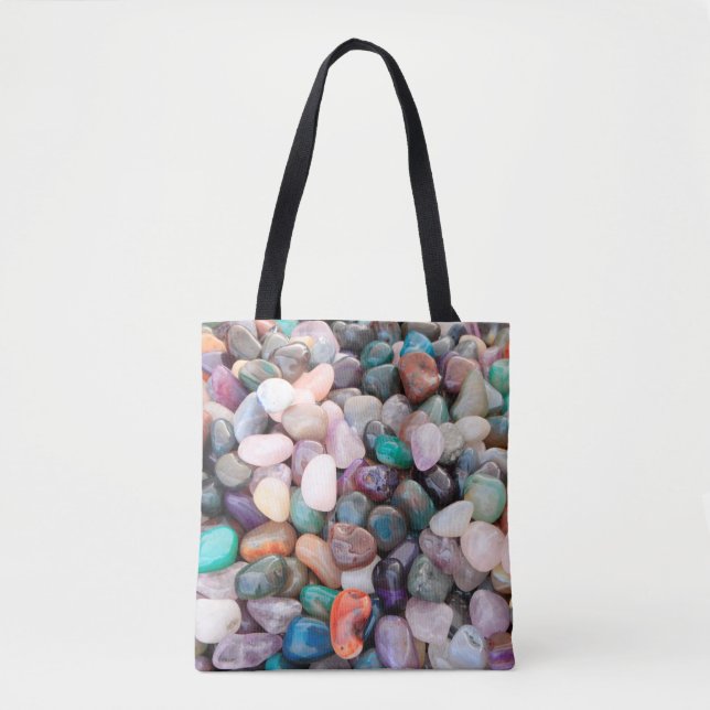 Gemstone geology mineral expensive tote bag (Front)