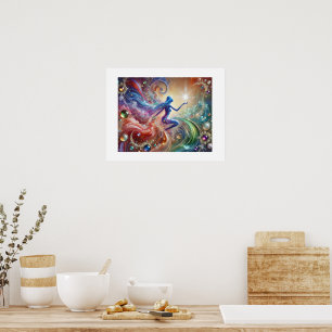 Gemstone Harmony: Watercolor Wonder Poster