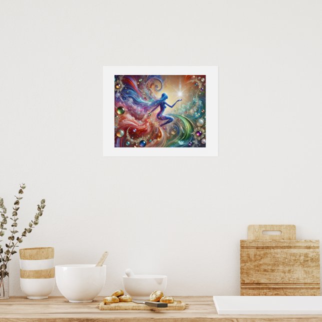 Gemstone Harmony: Watercolor Wonder Poster (Kitchen)