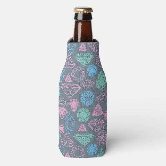 Gemstone Icon Pattern Bottle Cooler (Bottle Front)