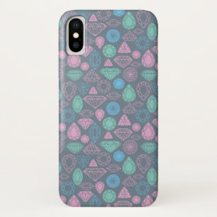 Gemstone Icon Pattern iPhone X Case