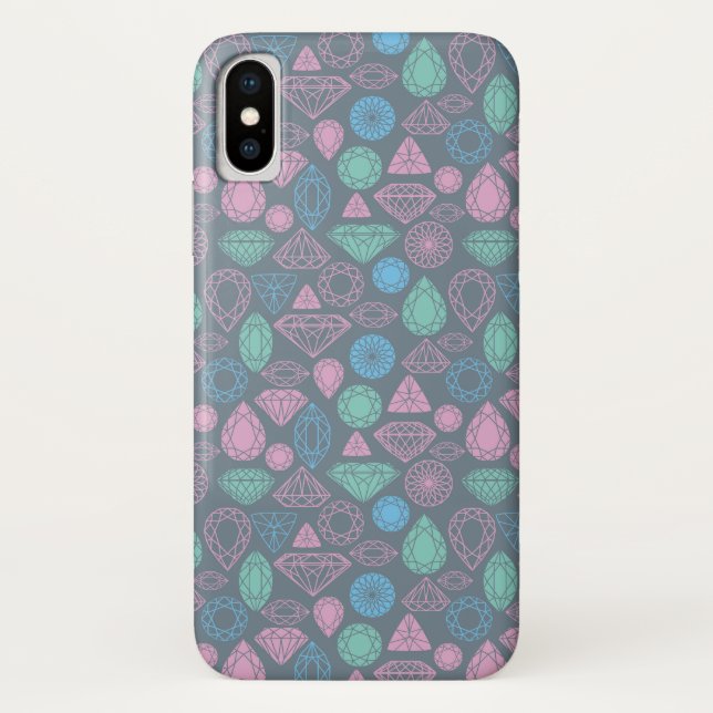 Gemstone Icon Pattern Case-Mate iPhone Case (Back)