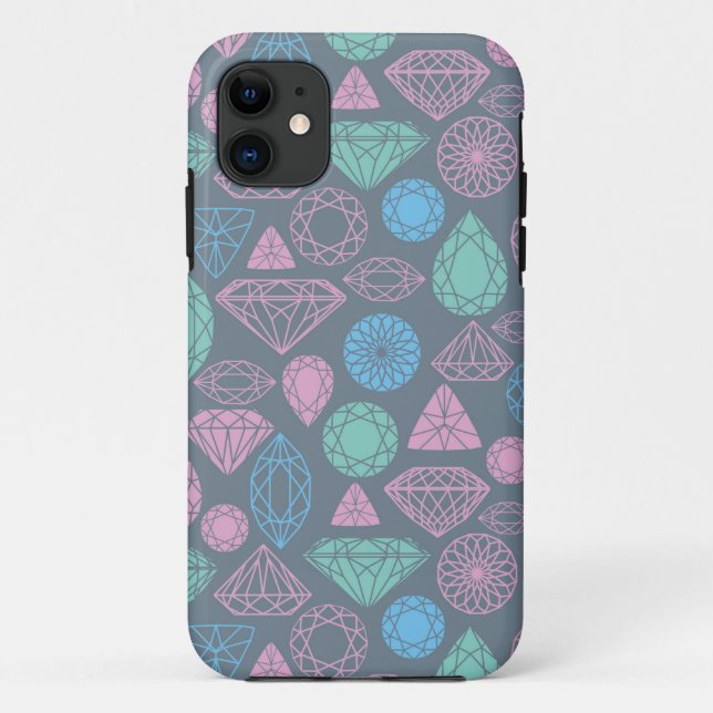 Gemstone Icon Pattern Case-Mate iPhone Case (Back)