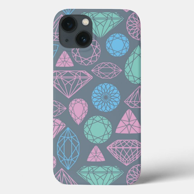 Gemstone Icon Pattern Case-Mate iPhone Case (Back)