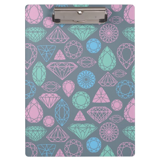 Gemstone Icon Pattern Clipboard (Front)