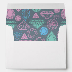 Gemstone Icon Pattern Envelopes