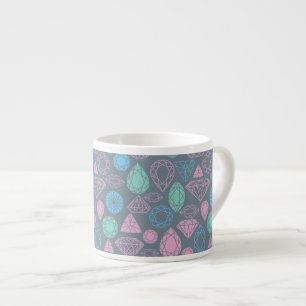 Gemstone Icon Pattern Espresso Cup