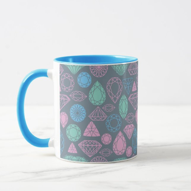 Gemstone Icon Pattern Mug (Left)