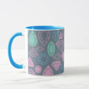 Gemstone Icon Pattern Mug