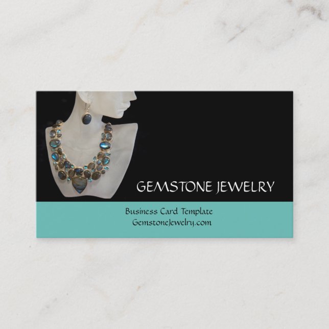 Gemstone Jewellery Business Card (Front)