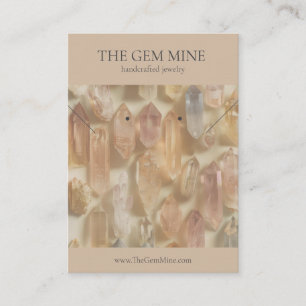 Gemstone Jewellery Display Card