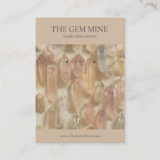 Gemstone Jewellery Display Card