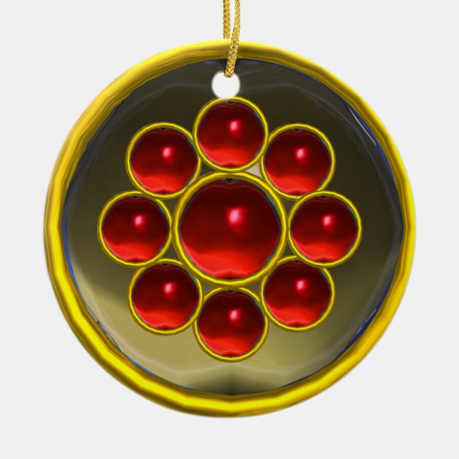 GEMSTONE MON CERAMIC TREE DECORATION (Front)