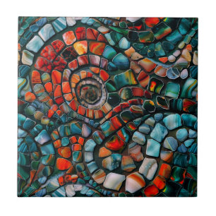 Gemstone Mosaic Ceramic Tile
