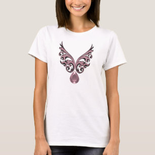 Gemstone necklace Pink T-Shirt