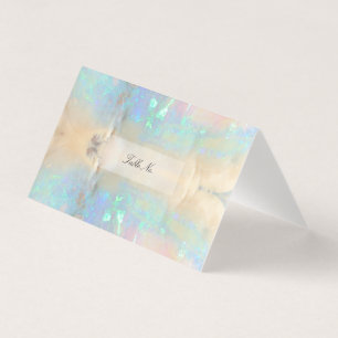 Gemstone Opal Crystal Gem Marble Table Card