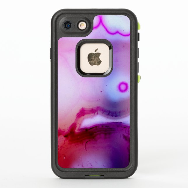 Gemstone Series - Agate in Purple 3 LifeProof iPhone Case (Back)