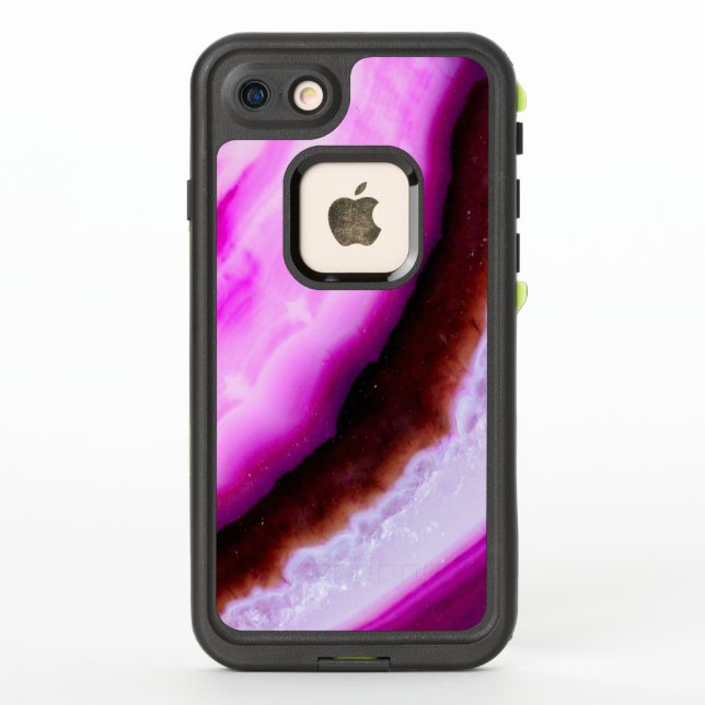 Gemstone Series - Agate in Purple LifeProof iPhone Case (Back)