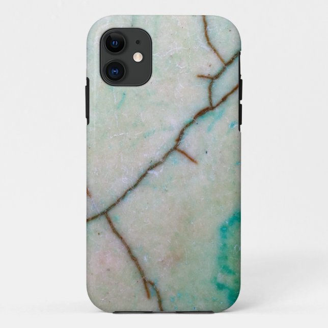 Gemstone Series - Cracked Turquoise With Green Cas Case-Mate iPhone Case (Back)
