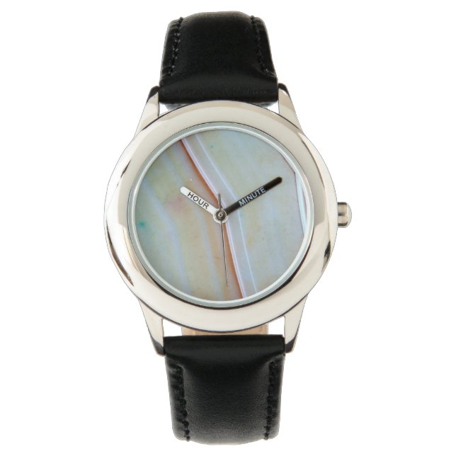 Gemstone Series - Polished Agate Watch (Front)