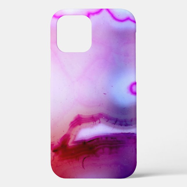 Gemstone Series - Purple Agate With White Quartz Case-Mate iPhone Case (Back)