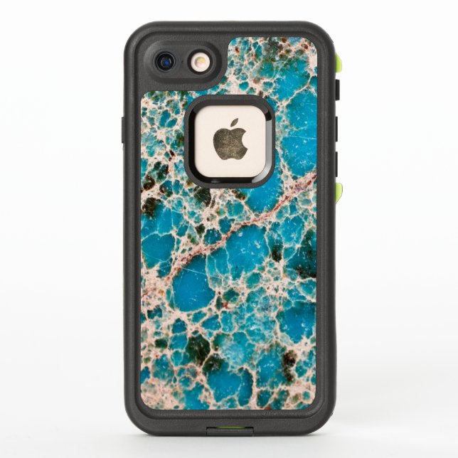 Gemstone Series - Turquoise Mosaic LifeProof iPhone Case (Back)