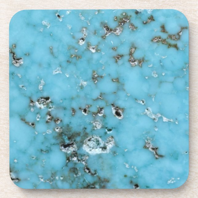 Gemstone Series - Turquoise With Natural Flaws Coaster (Front)