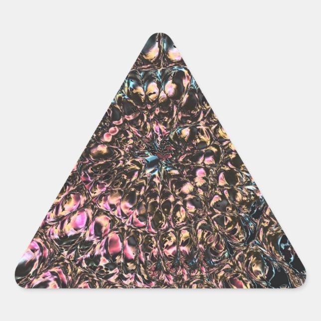 Gemstone Spiral Triangle Sticker (Front)