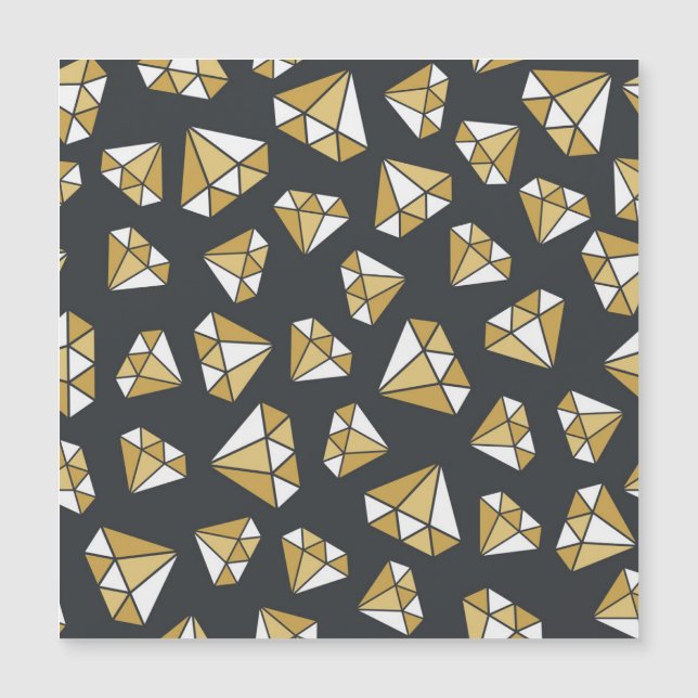 Gemstone Themed Vintage Seamless Pattern. (Front)