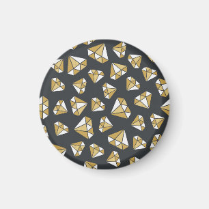 Gemstone Themed Vintage Seamless Pattern. Magnet