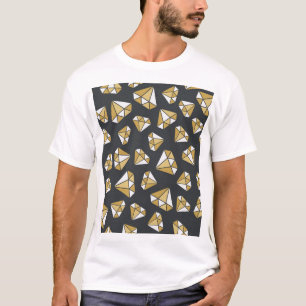 Gemstone Themed Vintage Seamless Pattern. T-Shirt