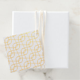 Gemstones Abstract Modern Print Metallic Favour Tags