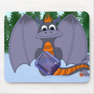 Gemstones and Dragons December Mousepad