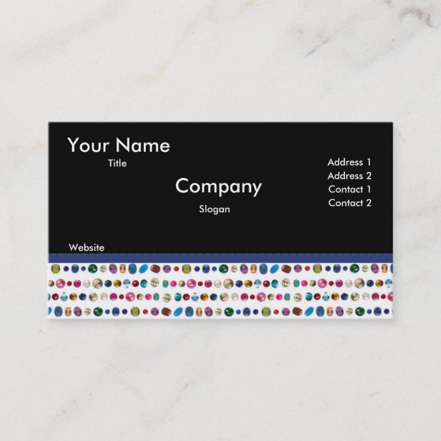 Gemstones Business Card (Front)