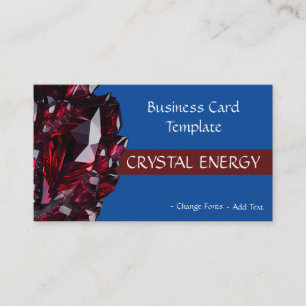 Gemstones Healing Ruby Crystal Business Card
