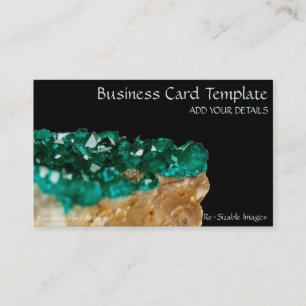 Gemstones Mineral Stone Dioptase Emerald  Business Card