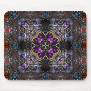 Gemstones Squared Mouse Pad