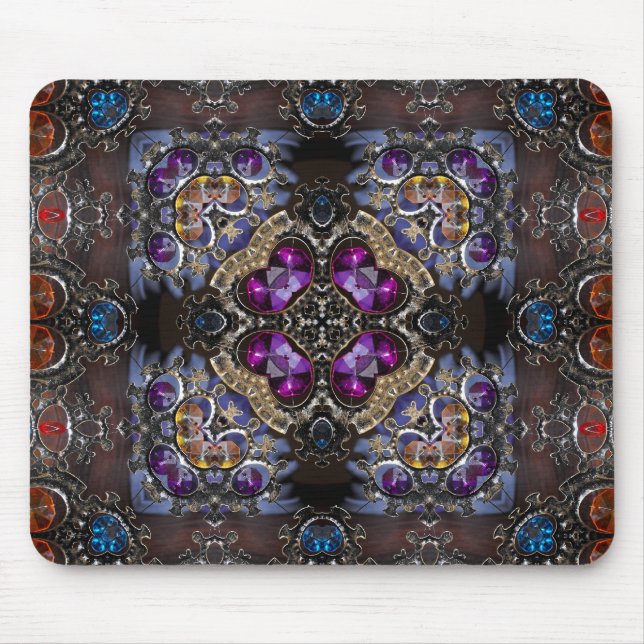 Gemstones Squared Mouse Pad (Front)