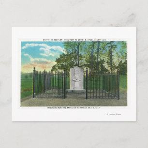 Gen Benedict Arnold's Left Leg Monument Postcard