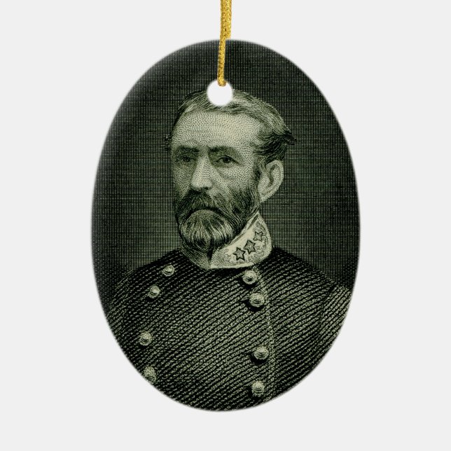 Gen. Braxton Bragg Ceramic Ornament (Front)