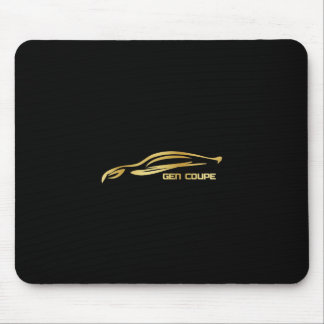 Gen Coupe Gold Silhouette Logo Mouse Pad