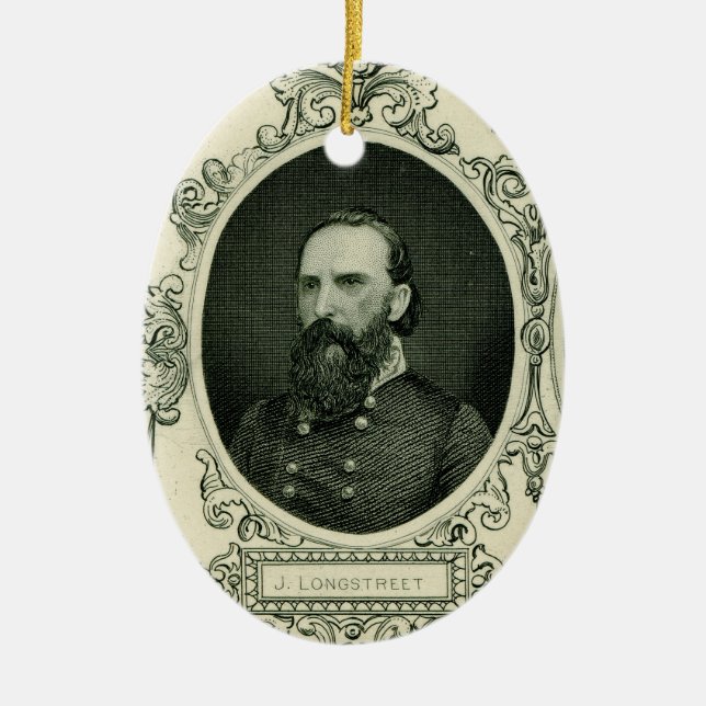 Gen. James Longstreet Ceramic Ornament (Front)
