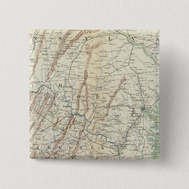 Gen map I 15 Cm Square Badge (Front)