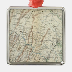 Gen map I Metal Tree Decoration