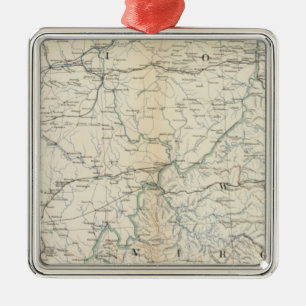 Gen map V Metal Ornament